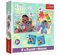 Puzzle 2w1 - (30,48el.) + memos - Wesoły dzień Lilo i Stitch - Trefl