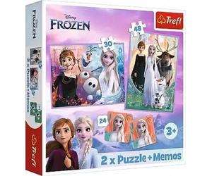 Puzzle 2w1 + memos Księżniczki w swojej krainie - Trefl