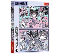 Trefl - Puzzles 2-in-1: Kuromi, Psoty Kuromi - 2 x 200 Pieces - Set of Two Puzzles for Teenagers