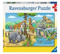 Puzzle 2X24 Welcome To The Zoo Ravensburger Puzzle Top Quality