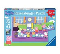 Puzzle 2X24Pcs Peppa Pig And The Whole Class Ravensburger Puzzle