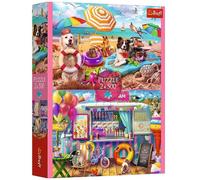 Trefl 2 in 1: Holiday Time - 2 x 500 Pieces-Set of Two Jigsaw Puzzles DIY Creative Entertainment for Adults and Children Age 10+ Multicoloured, 37533