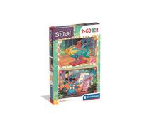 Puzzle 2x60 pieces Stitch, For children from 3 years old, Cartoon theme, CLEMENTONI