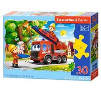 Puzzle 30 elementów. Firefighters to the Rescue - Castorland
