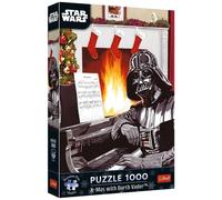 Trefl Premium Plus Quality Star Wars Christmas with Darth Vader Puzzle - 1000 Pieces, Favourite Heroes, for Adults and Children from 14 Years, Multicoloured, 12085