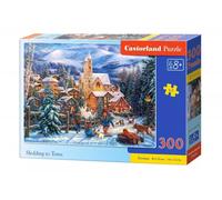 Puzzle 300 elementów. Sledding to Town - Castorland