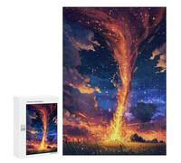 Puzzle 300 PCS Twisted Tornado in The Sky Puzzles Für Erwachsene Puzzle Geburtstagsgeschenk Schwierig Und Herausfordernd Anspruchsvolles Spiel Geschenke 300 PCS