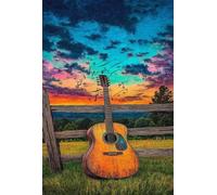 Puzzle 300 pieces for Adults Guitar, Puzzles for Adults, Fun & Challenging 300 Piece Jigsaw Puzzles Gift for Adults & Families