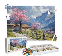 Puzzle 3000 - Cherry Blossoms Mountain Range Jigsaw Games - 3000 Piece Jigsaw Puzzles for Adults - Pieces with Box - Wooden Puzzles - The Best for Stress Selief and Relaxation 48.0 X 31.9 Inch W3H-423