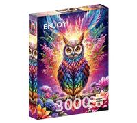 Puzzle 3000 Colorful Owl Enjoy
