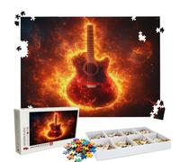 Puzzle 3000 - Firelight Guitar Jigsaw Games - 3000 Piece Jigsaw Puzzles for Adults - Pieces with Box - Wooden Puzzles - The Best Gifts for Stress Selief and Relaxation 48.0 X 31.9 Inch W3H-978