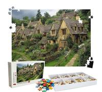Puzzle 3000 - Forest Houses Jigsaw Games - 3000 Piece Jigsaw Puzzles for Adults - Pieces with Box - Wooden Puzzles - Challenging Game Beautiful - The Best Gifts Relaxation 48.0 X 31.9 Inch W3H-179