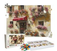Puzzle 3000 - Fresh Flowers Architecture Jigsaw Games - 3000 Piece Jigsaw Puzzles for Adults - Pieces with Box - Wooden Puzzles - The Best Gifts for Stress Selief/Relaxation 48.0 X 31.9 Inch W3H-341