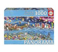 Educa - 3000 piece puzzle for adults in panoramic format | Life panorama. Includes the service for lost parts. Dimensions: 144 x 68 cm. Ages 14 and up (20265)