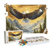 Puzzle 3000 - Mountain Range Eagles(2) Jigsaw Games - 3000 Piece Jigsaw Puzzles for Adults - Pieces with Box - Wooden Puzzles - The Best Gifts for Stress Selief and Relaxation 48.0 X 31.9 Inch W3H-232