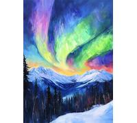Puzzle 3000 Pieces for Adults Jigsaw Puzzles for Adults 3000 Piece, Aurora Puzzle Educational Games, Wooden Puzzles Mountain Jigsaws Game, Gifts for Teenage Boys 14-16 Years 48.03x31.89 inch g-826