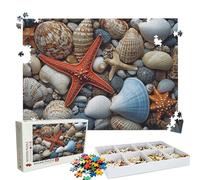 Puzzle 3000 - Shell Starfish Jigsaw Games - 3000 Piece Jigsaw Puzzles for Adults - Pieces with Box - Wooden Puzzles - Challenging Game Beautiful - The Best Gifts Relaxation 48.0 X 31.9 Inch W3H-505