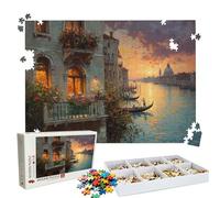 Puzzle 3000 - Venice Architecture Jigsaw Games - 3000 Piece Jigsaw Puzzles for Adults - Pieces with Box - Wooden Puzzles - The Best Gifts for Stress Selief and Relaxation 48.0 X 31.9 Inch W3H-328