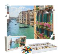 Puzzle 3000 - Venice River Jigsaw Games - 3000 Piece Jigsaw Puzzles for Adults - Pieces with Box - Wooden Puzzles - Challenging Game Beautiful - The Best Gifts Relaxation 48.0 X 31.9 Inch W3H-326