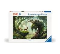 Ravensburger 12000808 - The Forest Dragon Awakes - 3000 pieces jigsaw puzzle - Puzzle for adults and kids age 14 years up, fantasy jigsaw