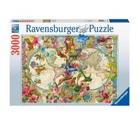 Ravensburger Flora & Fauna World Map 3000 Piece Jigsaw Puzzle for Adults and Kids Age 12 Years Up