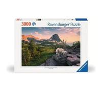 Ravensburger 12000809 - Alpine Goat with Baby - 3000 pieces jigsaw puzzle - Puzzle for adults and kids age 14 years up, animal puzzle
