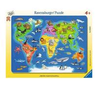Puzzle 30Pcs Animal World Map Ravensburger Puzzle Top Quality