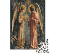 Puzzle 38x26cm/1000pcs Erwachsene Angels Puzzle Damen Herren Holzbrett Präzisions-Interlocking Messages from God