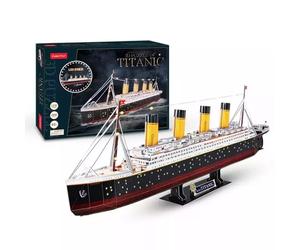 Puzzle 3D 266 elementów. Titanic (wersja LED) - Dante