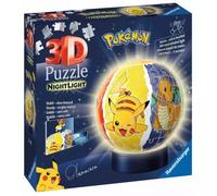 Puzzle 3D 72 elementy. Świecąca kula: Pokemon - Ravensburger