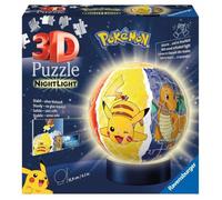 Puzzle 3D 72Pcs Glow-In-The-Dark Ball Pokémon Ravensburger