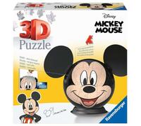 Ravensburger 3D Puzzle 11761 - Puzzle Ball Mickey Mouse - 72 Pieces - Puzzle Ball for Mickey Mouse Fans from 6 Years