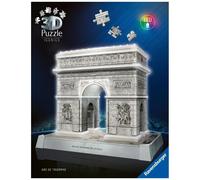 Ravensburger 3D Puzzle Iconics: Triumphbogen Paris - mit Licht: Eine wahre Ikone im 3D Puzzle Modellformat