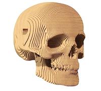 Experience the enchantment of the 3D puzzle Cartonic - Skull: a fascinating journey of assembling and creativity - cardboard puzzle - the cardboard turns into a relief figure.