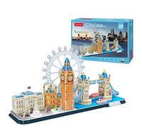 Puzzle 3D - London Cityline | 3D Puzzle Gift Child 8 Years | 3D Puzzle Adults And 3D Puzzle Children | Model Kits for Building Adults | 3D Puzzles | 107 Pieces