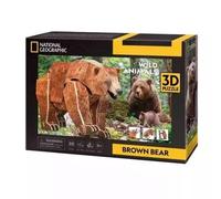 Puzzle 3d National Geographic Niedźwiedź Brunatny - Cubicfun