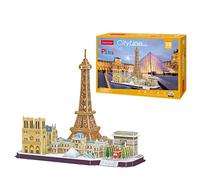 Puzzle 3D - Paris Cityline | 3D Puzzle Gift Child 8 Years | 3D Puzzle Adults And 3D Puzzle Children | Model Kits for Building Adults | 3D Puzzles | 114 Pieces
