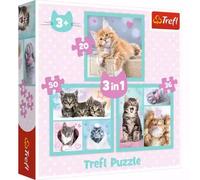 Puzzle 3w1 Słodkie zwierzaki TREFL - Trefl
