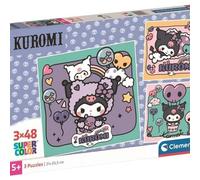 Kuromi 3 x 48 Piece Puzzle Set - Purple