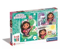 Puzzle 3x48 Super Kolor Gabby's Dollhouse - Clementoni