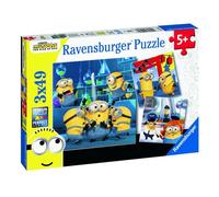 Ravensburger Jigsaw Puzzles Minions 2: The Rise of Gru – 3 x 49 pieces – Age 5+