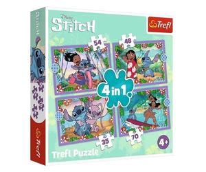 Puzzle 4-In-1 Crazy Day Lilo & Stitch Trefl Puzzle Top