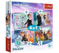 Puzzle 4-In-1 Extraordinary Frozen World Trefl Puzzle Top