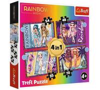 Puzzle 4-In-1 Fashionable Dolls Trefl Puzzle Top Quality