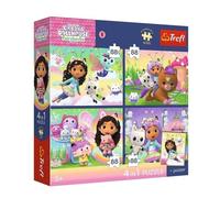 4 in 1 Puzzle Premium Plus 4 x 88 Pieces Gabby's Dollhouse
