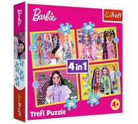 Puzzle 4-In-1 Happy World Of Barbie Trefl Puzzle Top