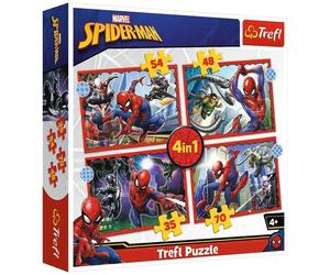 Puzzle 4-In-1 Heroic Spider-Man Trefl Puzzle Top Quality