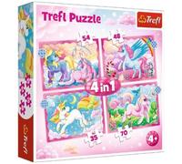 Puzzle 4-In-1 Unicorns And Magic Trefl Puzzle Top Quality