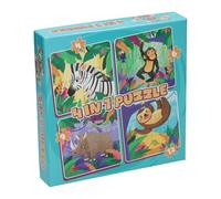 Puzzle 4 in 1 Wild Animals Puzzle for Children from 3 Years