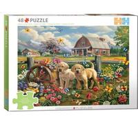 Puzzle 48 Puppy Spring by Shawna Steward 6748-6021 - Eurographics